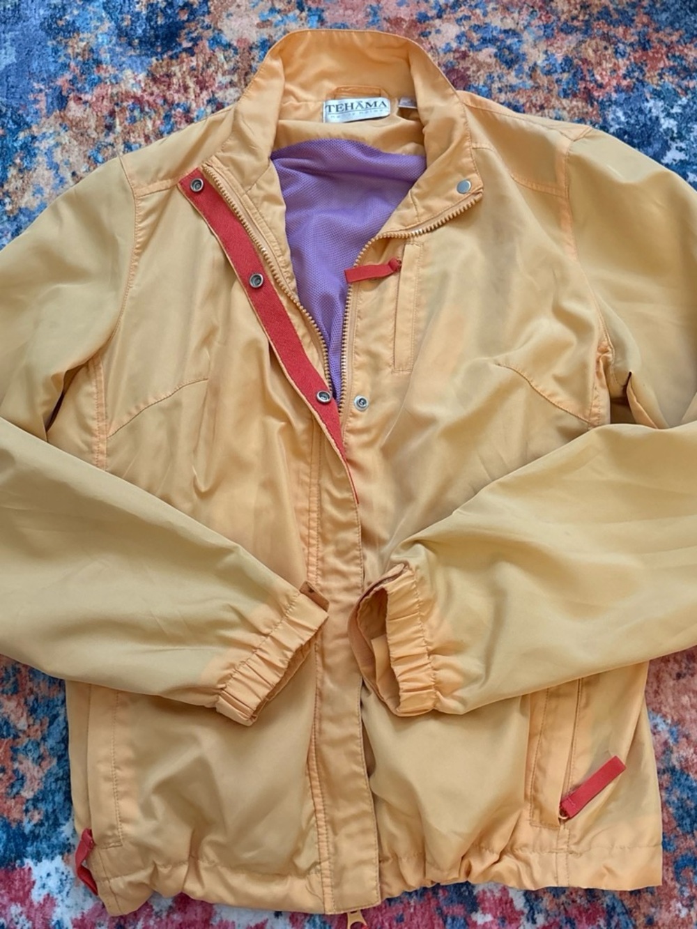 TEHAMA Peach Jacket with Lilac Mesh Lining